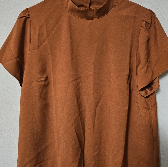 J Crew Short sleeve mockneck top - Picture 6 of 7
